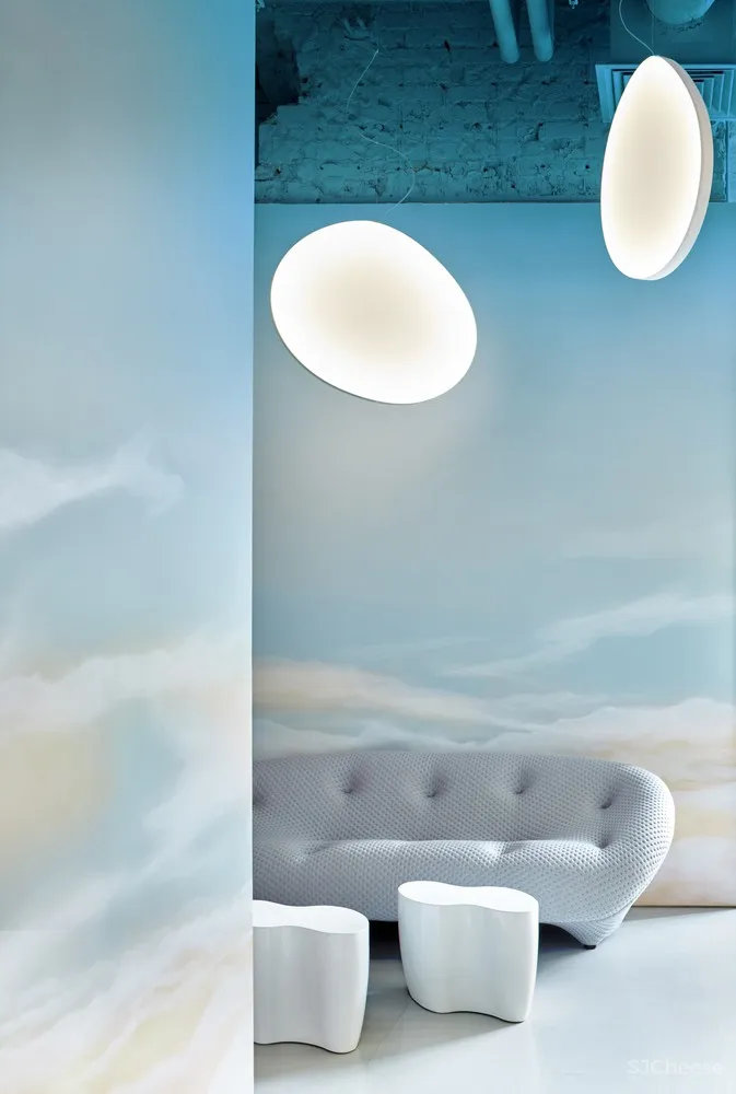 新作 | VOX Architects 俄罗斯渐变天空蓝办公空间