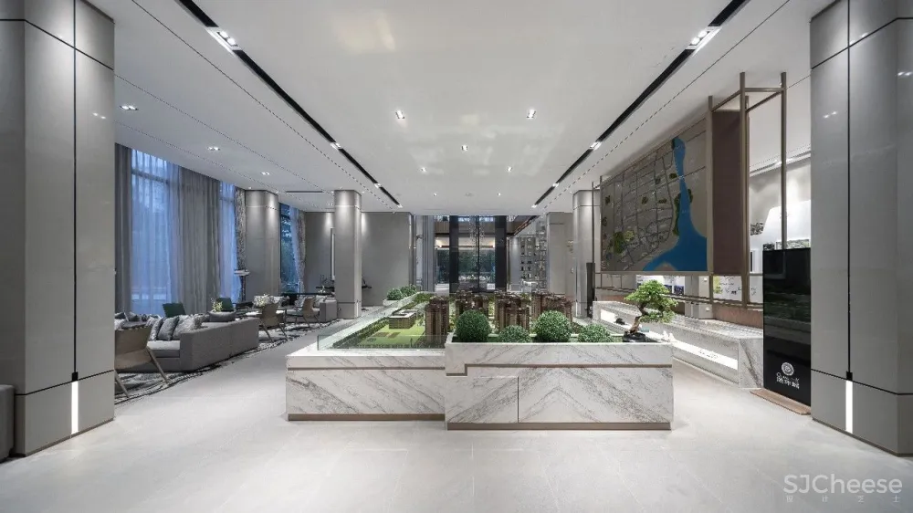 【JMJ设计】1000m²东方美学湛江远洋城售楼部 首