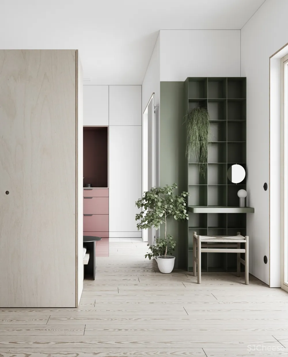 60m²乌克兰极简清新公寓 | LIS 设计工作室 首