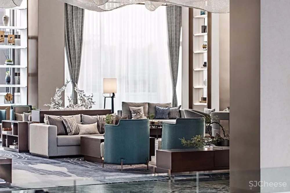 【IDEAL-YLH地产设计】900㎡东方韵味售楼处 | 节能建筑里的艺术世界！