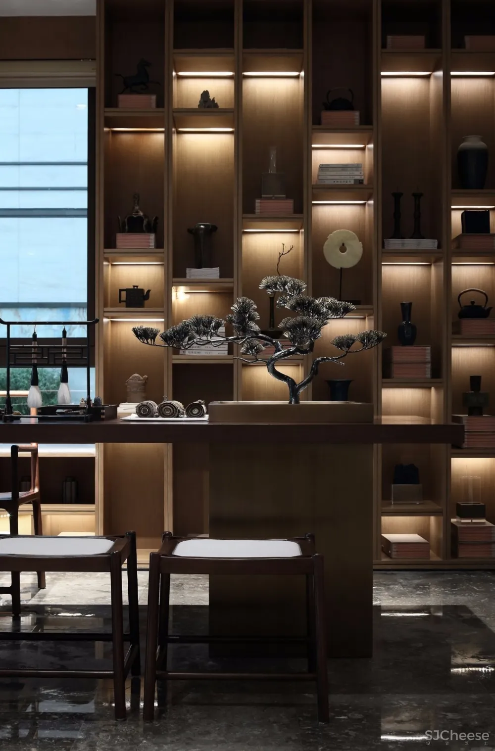 浮生半日悠然,重庆537㎡禅意别墅样板间 | 朗联新作