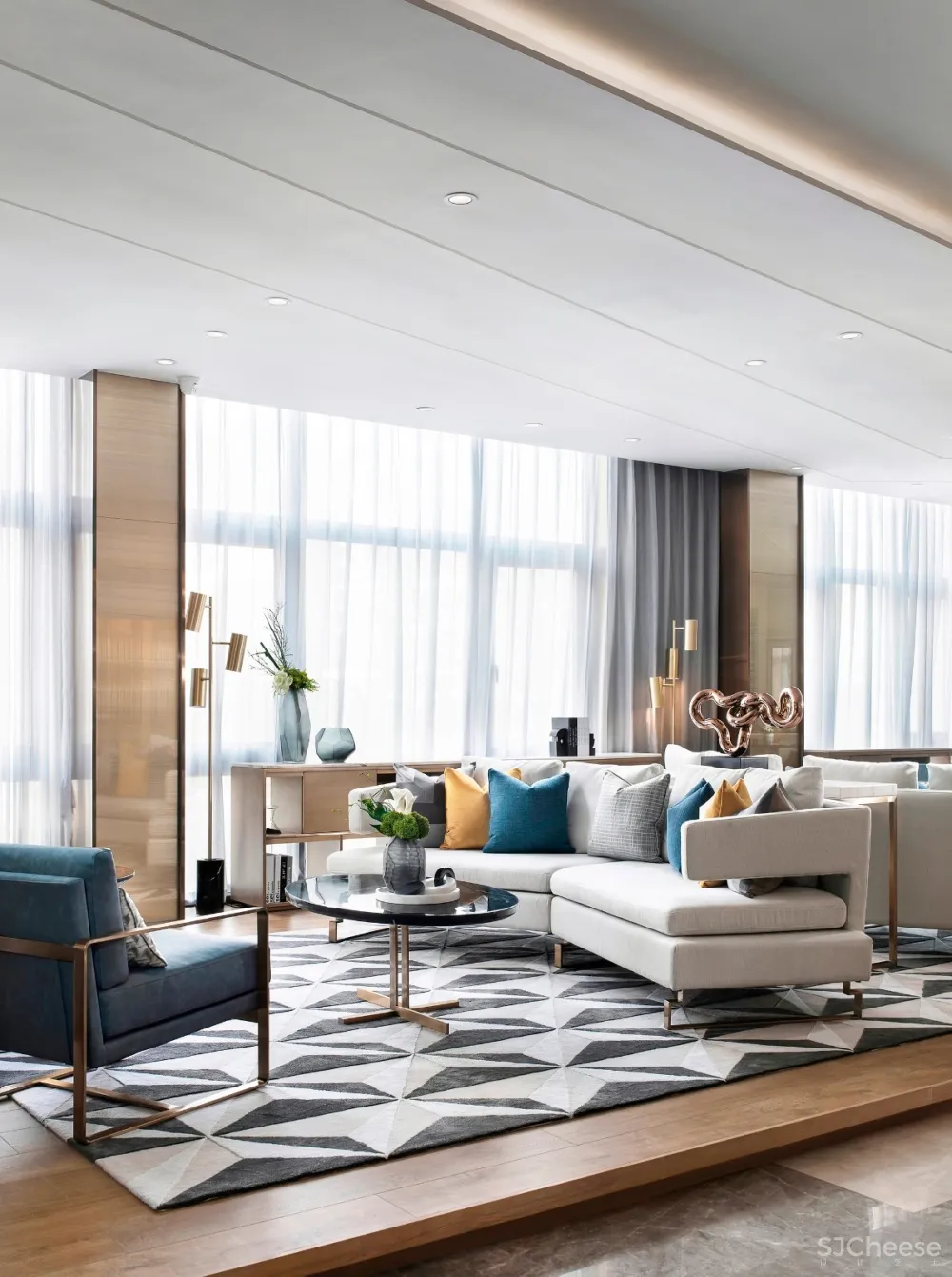 中海世纪荟售楼处，NEW ART DECO的诗意景观 | 本则设计