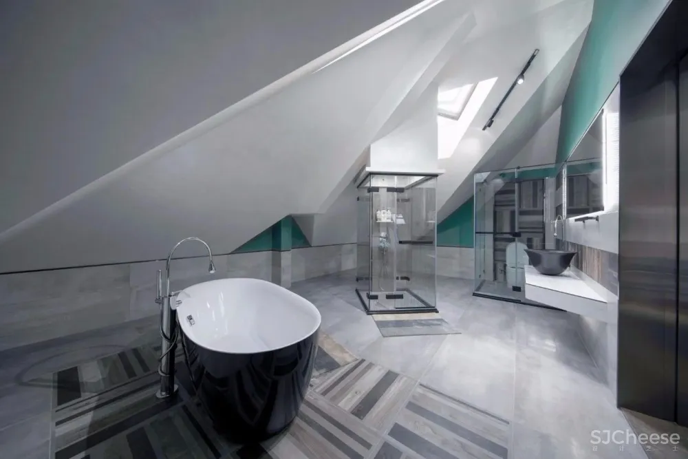 【李益中设计】1100㎡两户打通双拼别墅设计丨艺术气质的家