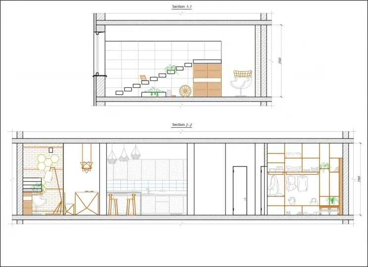乌克兰101㎡工业风住宅 | Keivani Architects