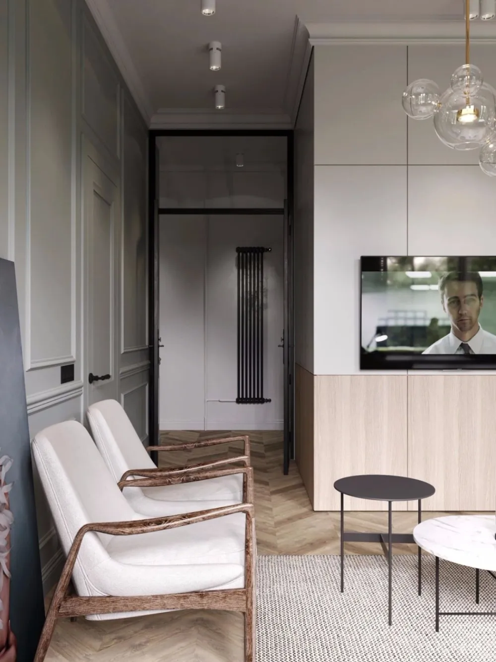 74㎡ 莫兰迪色轻奢风丨要高级就来点绿