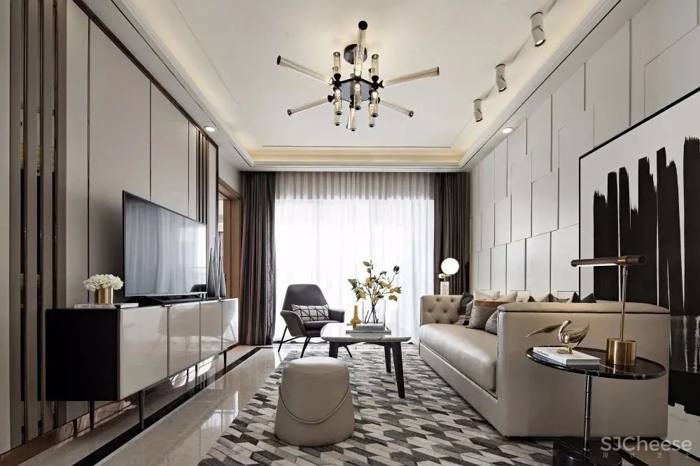 【GND设计】有个性有温度的紧凑刚需户型样板房设计方案