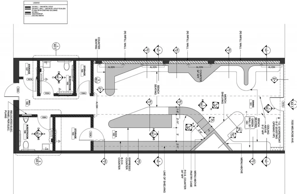 神秘的森林主题,洛杉矶大脚怪咖啡厅 | Dan Brunn Architecture 首