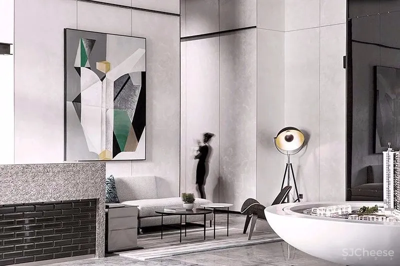 高颜值艺术空间丨用灰色调演绎高级感