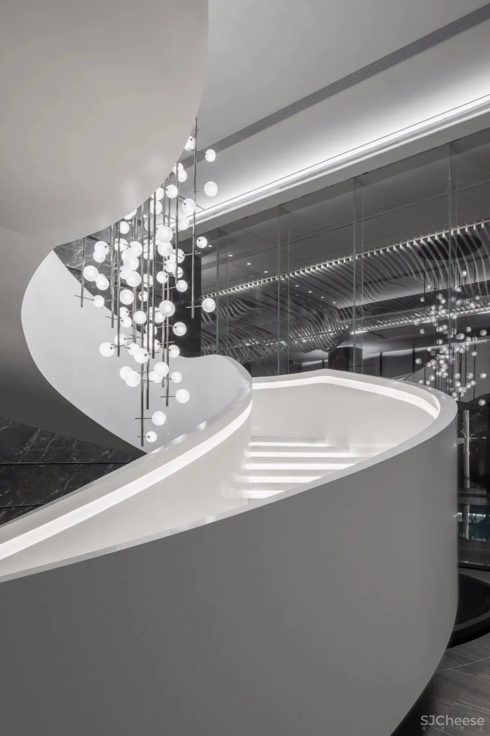 【李益中空间设计】3406平方米西安万科·翡翠国宾销售中心 | 简约、精致、奢华,诠释当代高尚生活品质 首