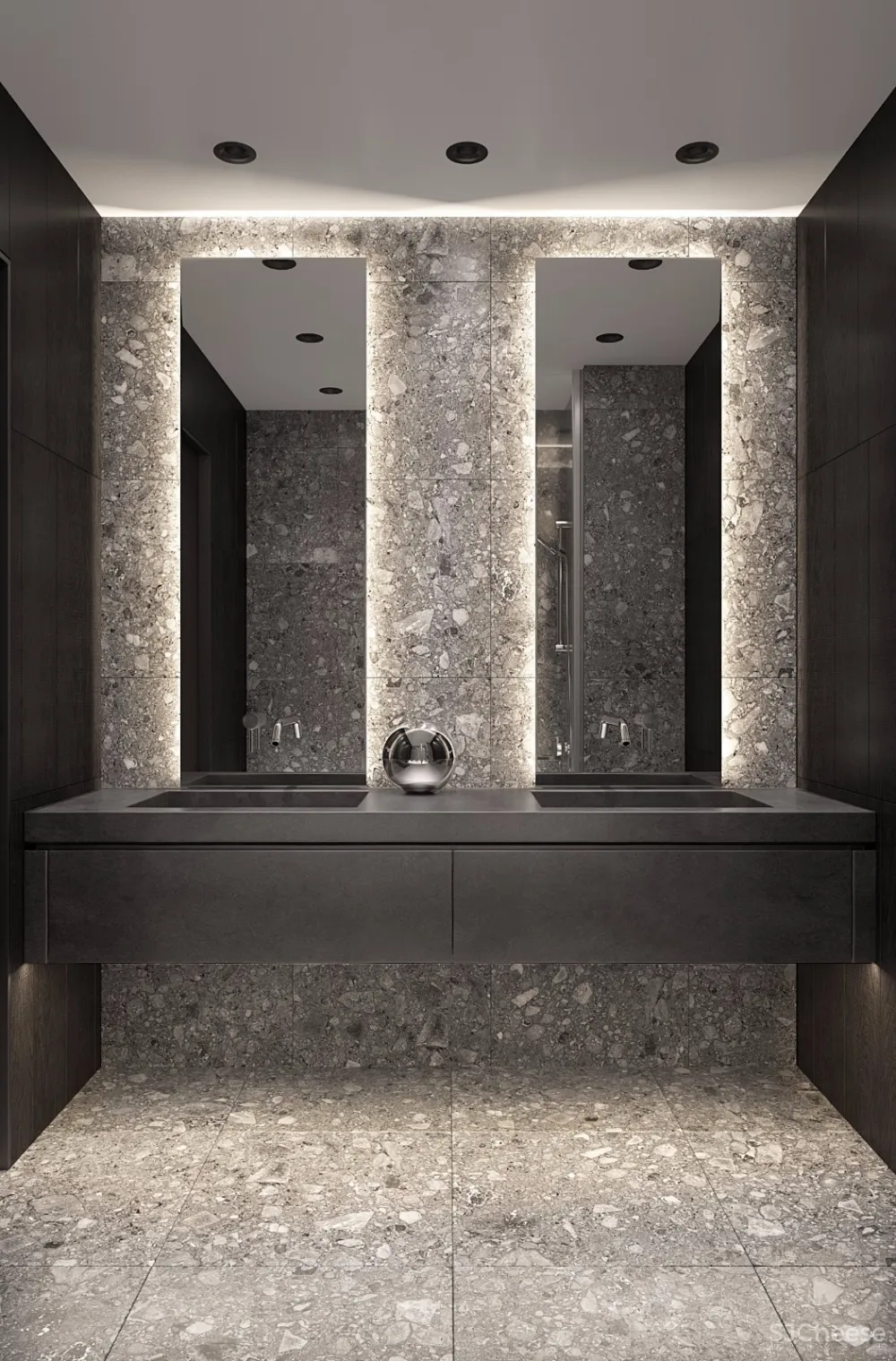 灰棕+绿 怀旧轻时尚住宅 | U-Style