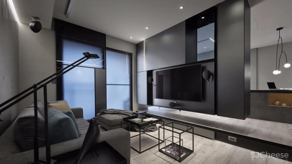 台湾极简中性灰公寓 | 界境室内设计