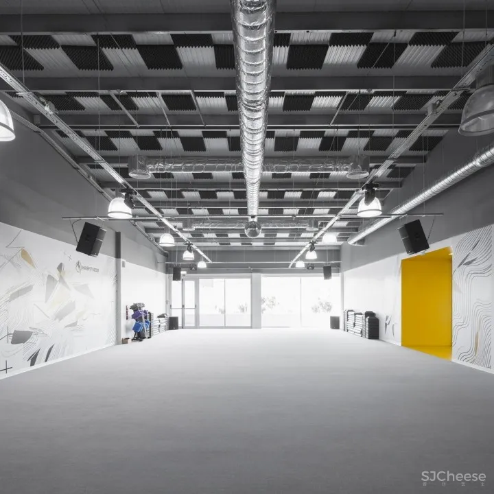 葡萄牙黄色点燃的健身俱乐部空间 | EstúdioAmatam