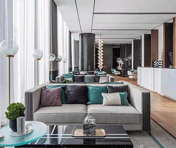 【李益中空间设计】3406平方米西安万科·翡翠国宾销售中心 | 简约、精致、奢华,诠释当代高尚生活品质 首