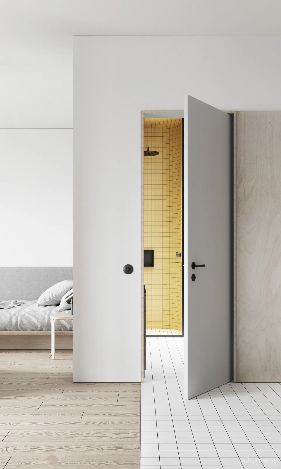 60m²乌克兰极简清新公寓 | LIS 设计工作室 首