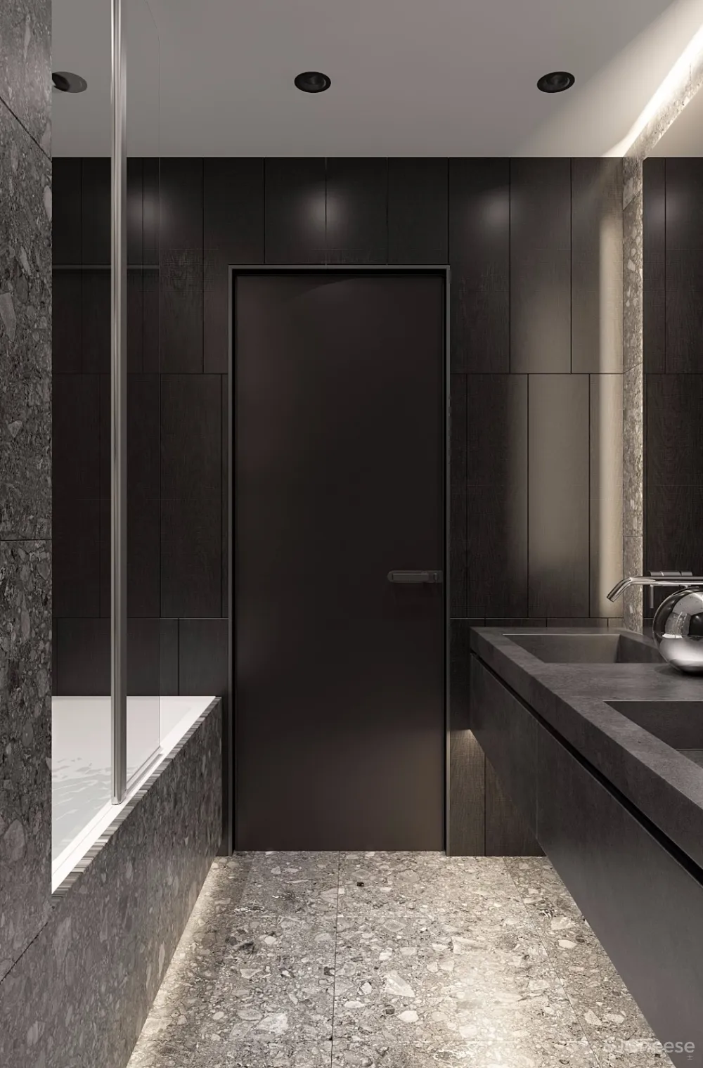 灰棕+绿 怀旧轻时尚住宅 | U-Style