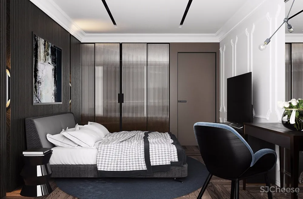 灰棕+绿 怀旧轻时尚住宅 | U-Style