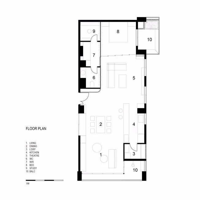 这套145㎡的越南公寓有一个编织天花板 | CTA工作室