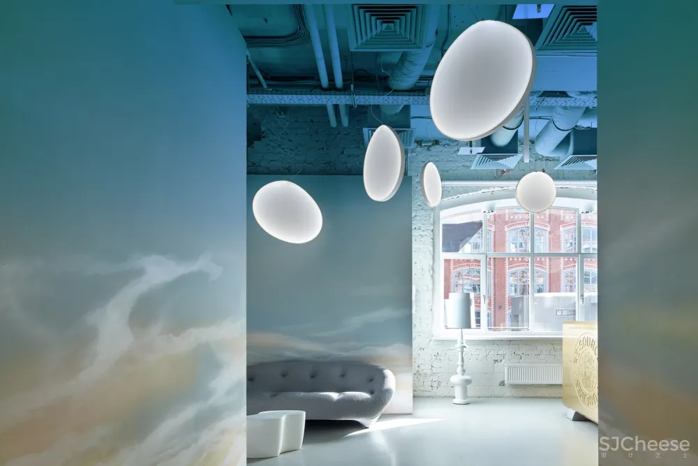 新作 | VOX Architects 俄罗斯渐变天空蓝办公空间