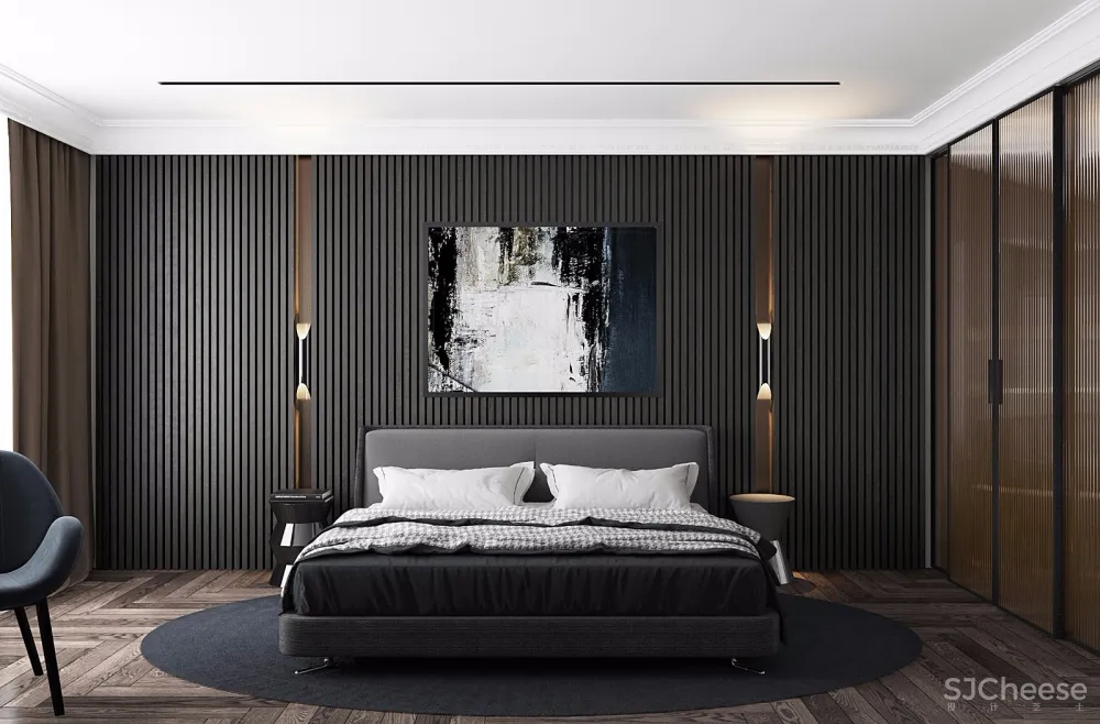 灰棕+绿 怀旧轻时尚住宅 | U-Style