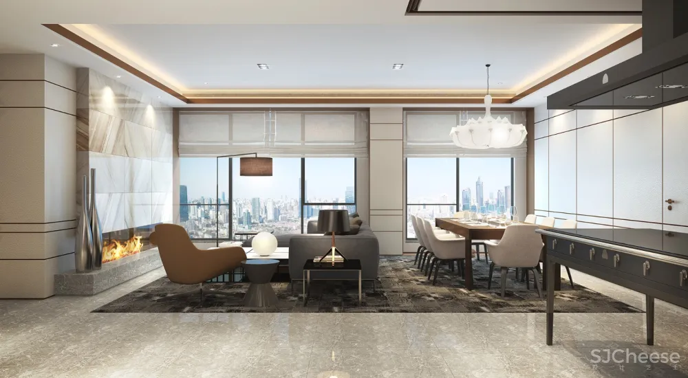 方磊重磅力作 | 上海原法租界顶级大平层至臻格调 嘉御庭顶层样板间 首