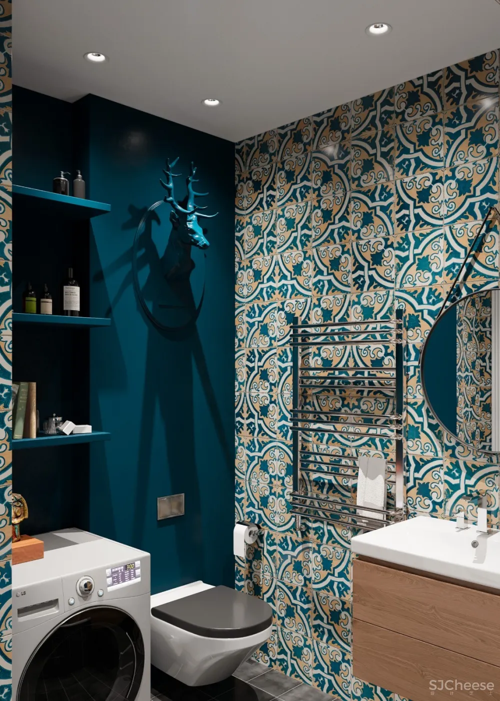 明&暗 66m²鲜活色彩家庭小公寓 | Andrey Ryazanov