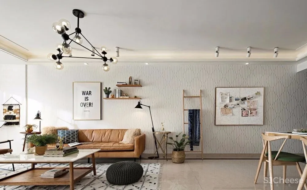 【GND设计】有个性有温度的紧凑刚需户型样板房设计方案