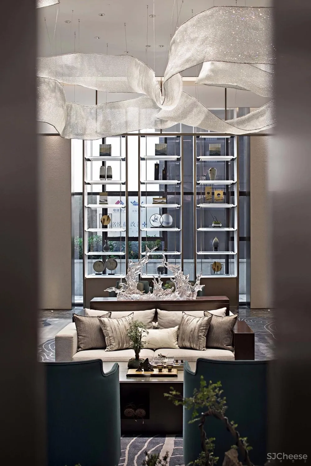 【IDEAL-YLH地产设计】900㎡东方韵味售楼处 | 节能建筑里的艺术世界！