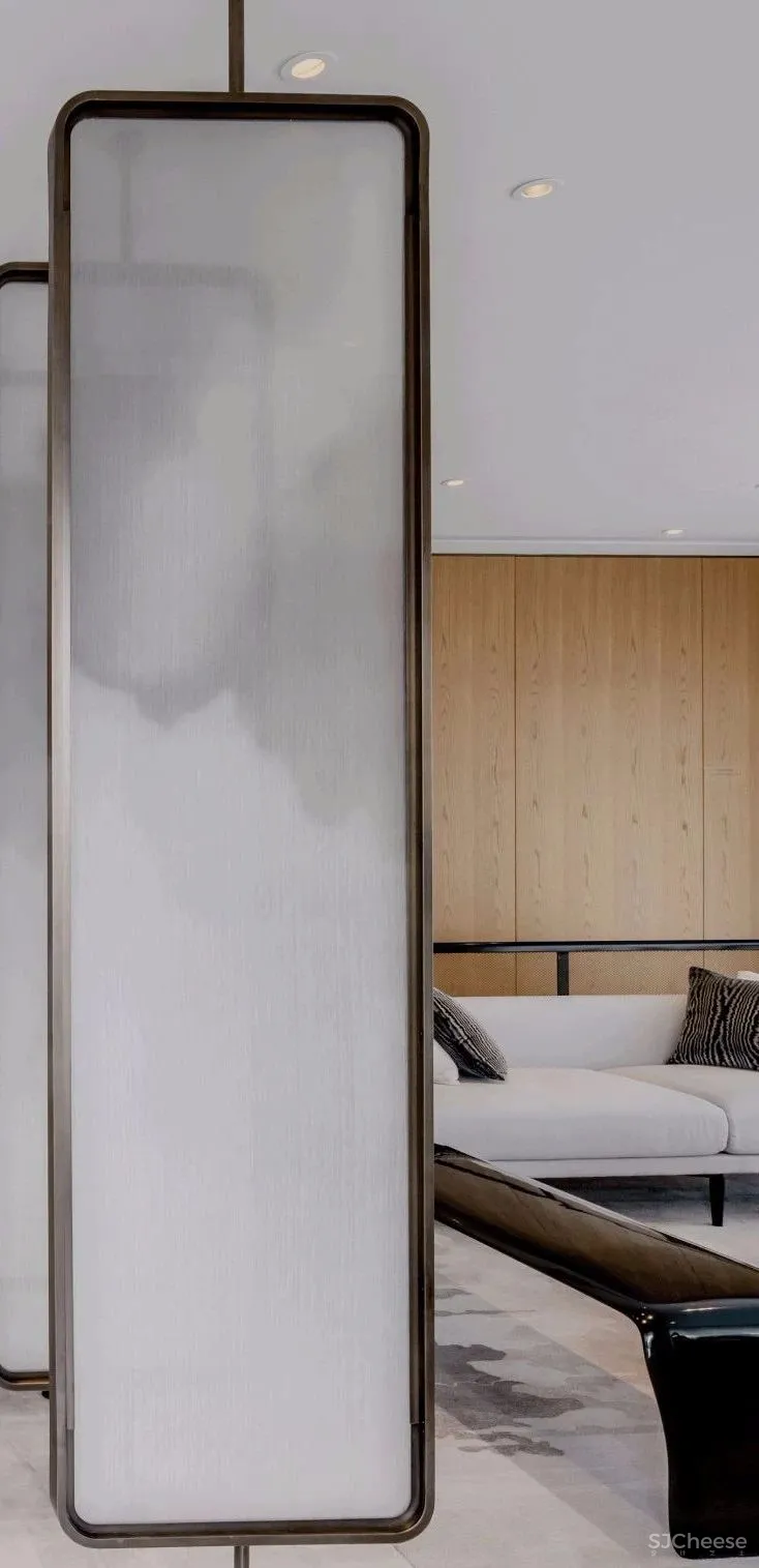 【无间设计吴滨】以山水墨画为灵感源头,将东方美学贯入西方设计手法的武汉华侨城·原岸样板间设计方案