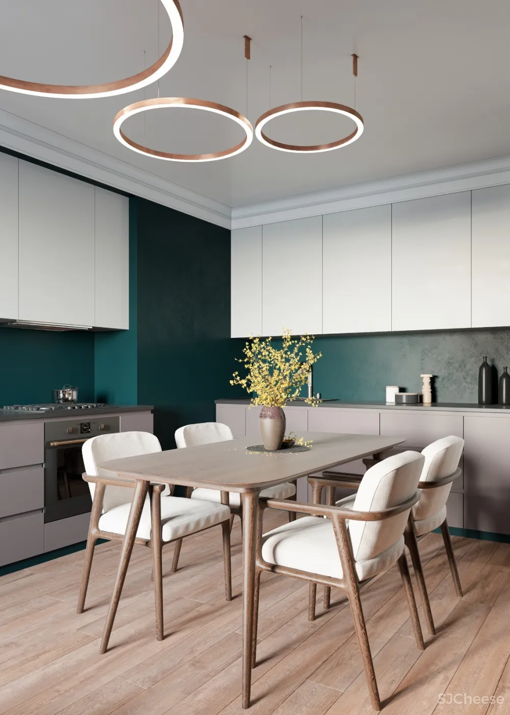 明&暗 66m²鲜活色彩家庭小公寓 | Andrey Ryazanov