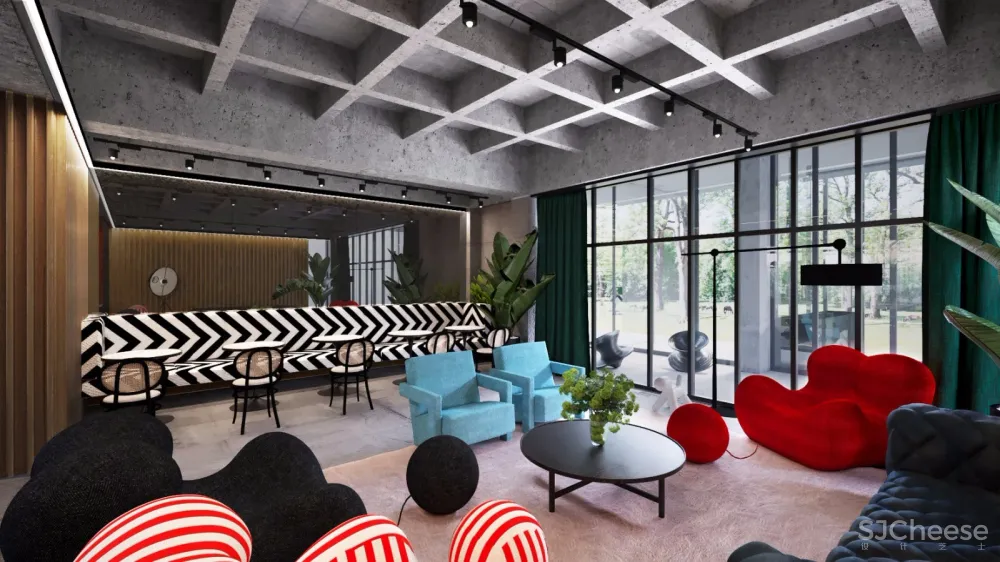 国外时尚学生宿舍公区 | Bogdan Ciocodeica 首