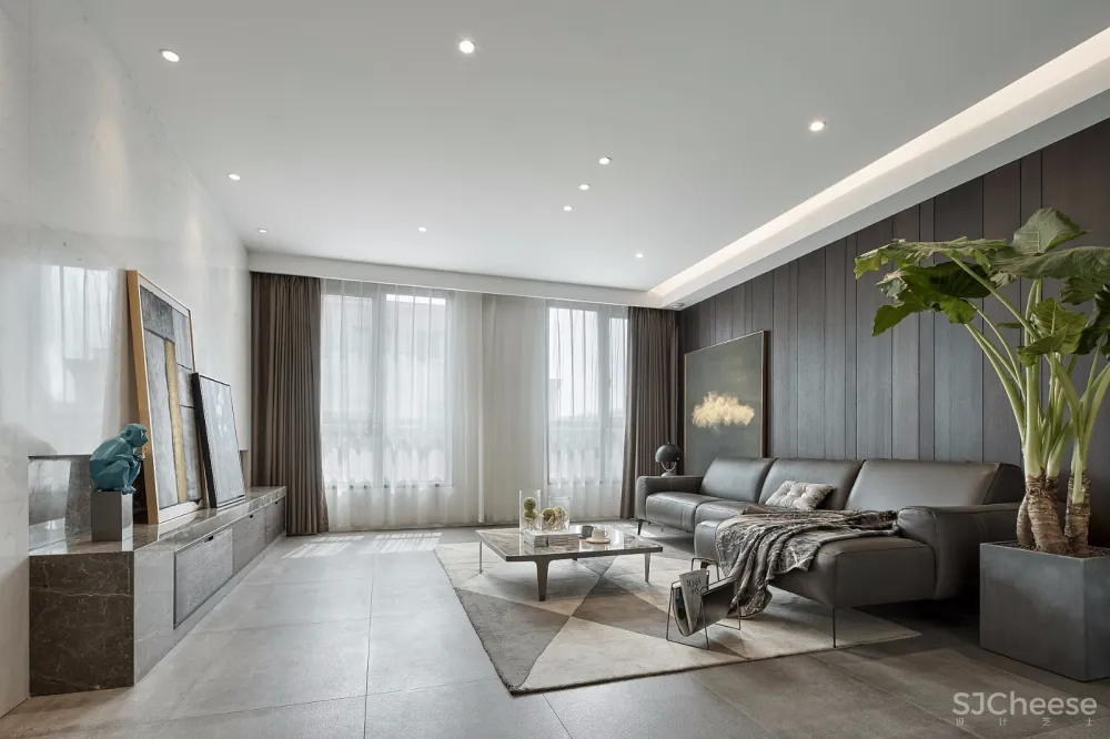 向往空间·郑州268m²绿城怡商玉园 | 潘擎设计 首