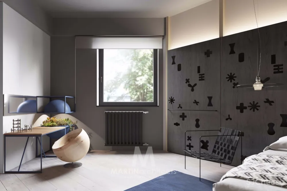 橘红+灰，活力清新公寓 | Martin architects