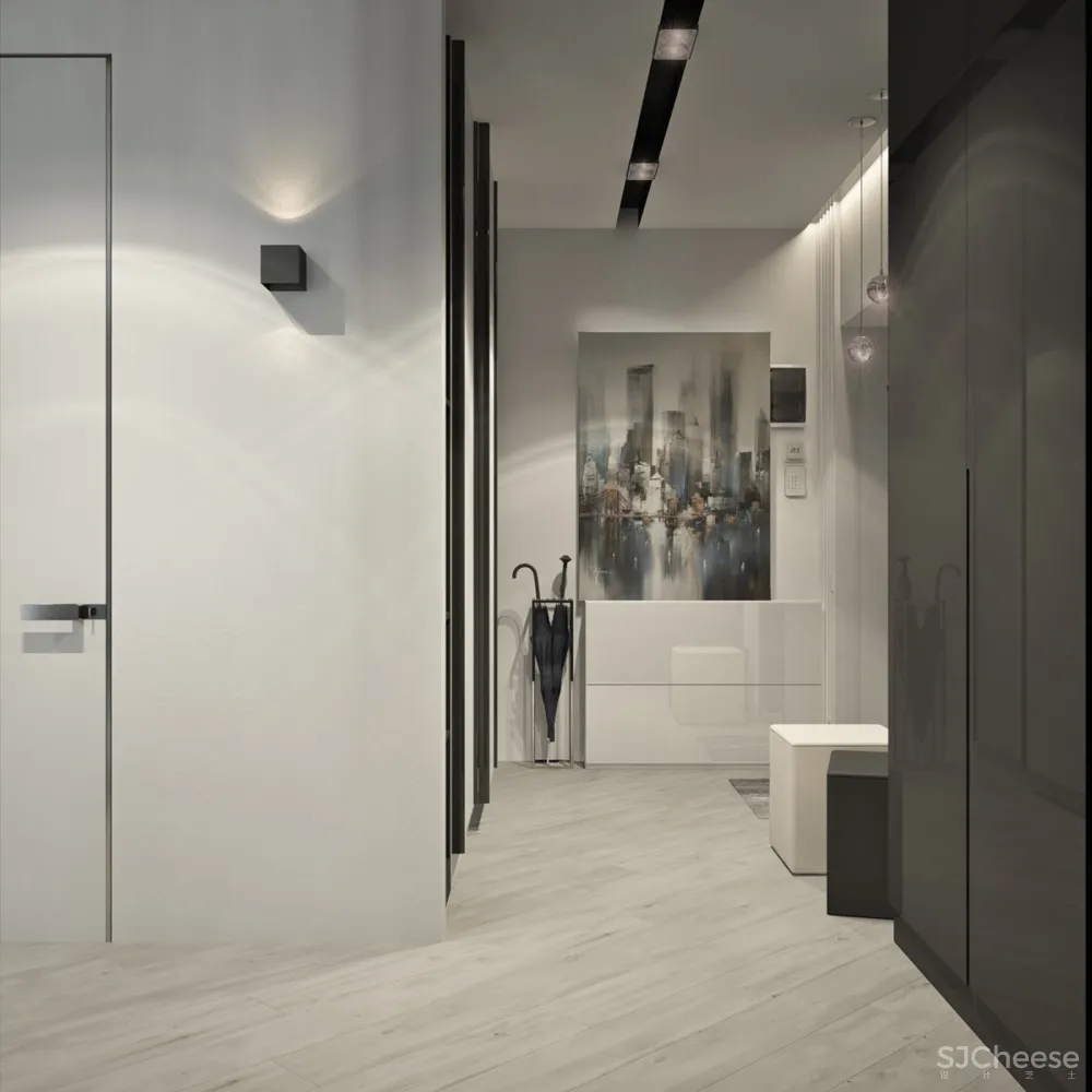 “腮红”国外清爽现代家庭公寓 | Konst