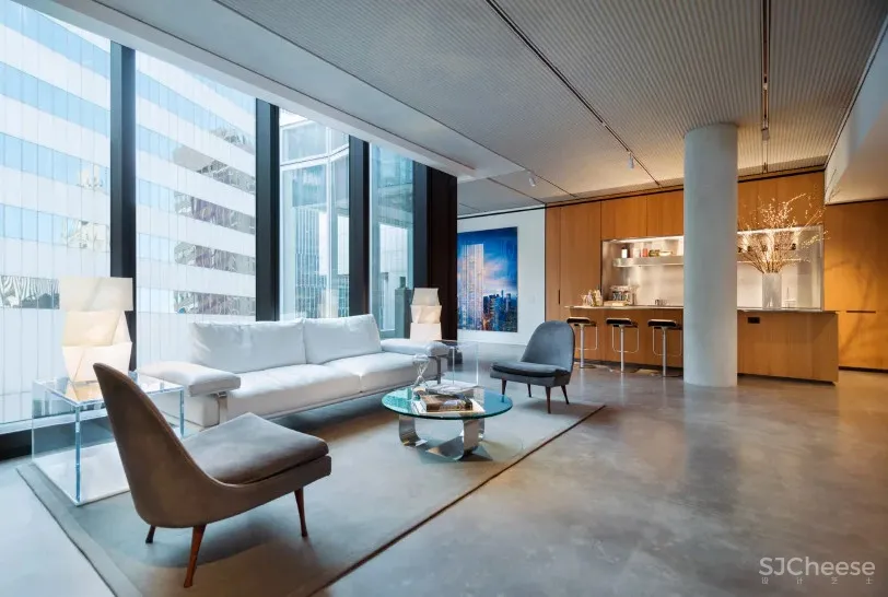 诺曼·福斯特设计最苗条的公寓楼, 样板房走起了简约奢华风!