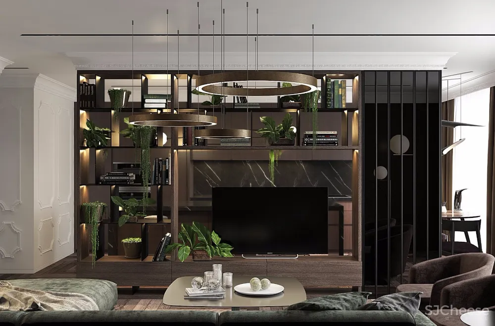 灰棕+绿 怀旧轻时尚住宅 | U-Style