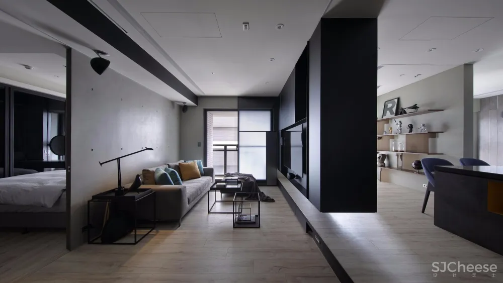 台湾极简中性灰公寓 | 界境室内设计