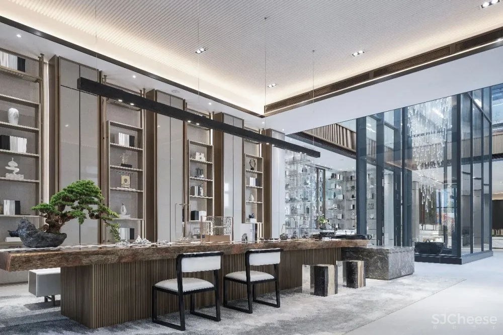 【JMJ设计】1000m²东方美学湛江远洋城售楼部 首