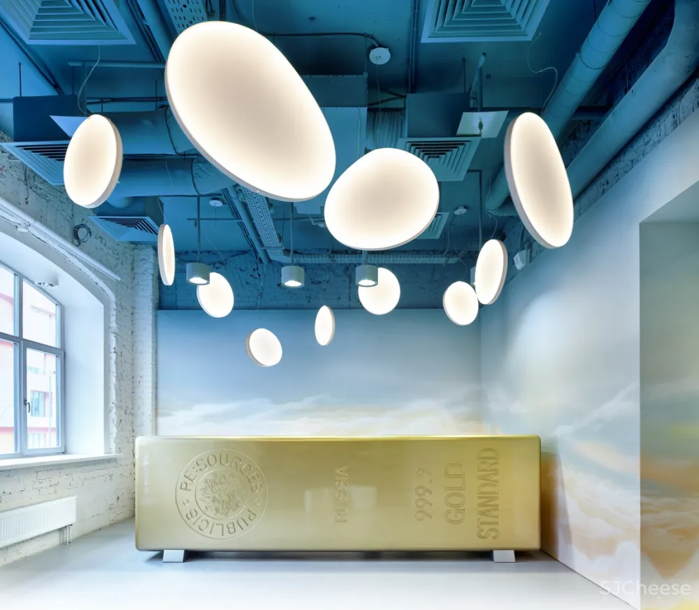 新作 | VOX Architects 俄罗斯渐变天空蓝办公空间