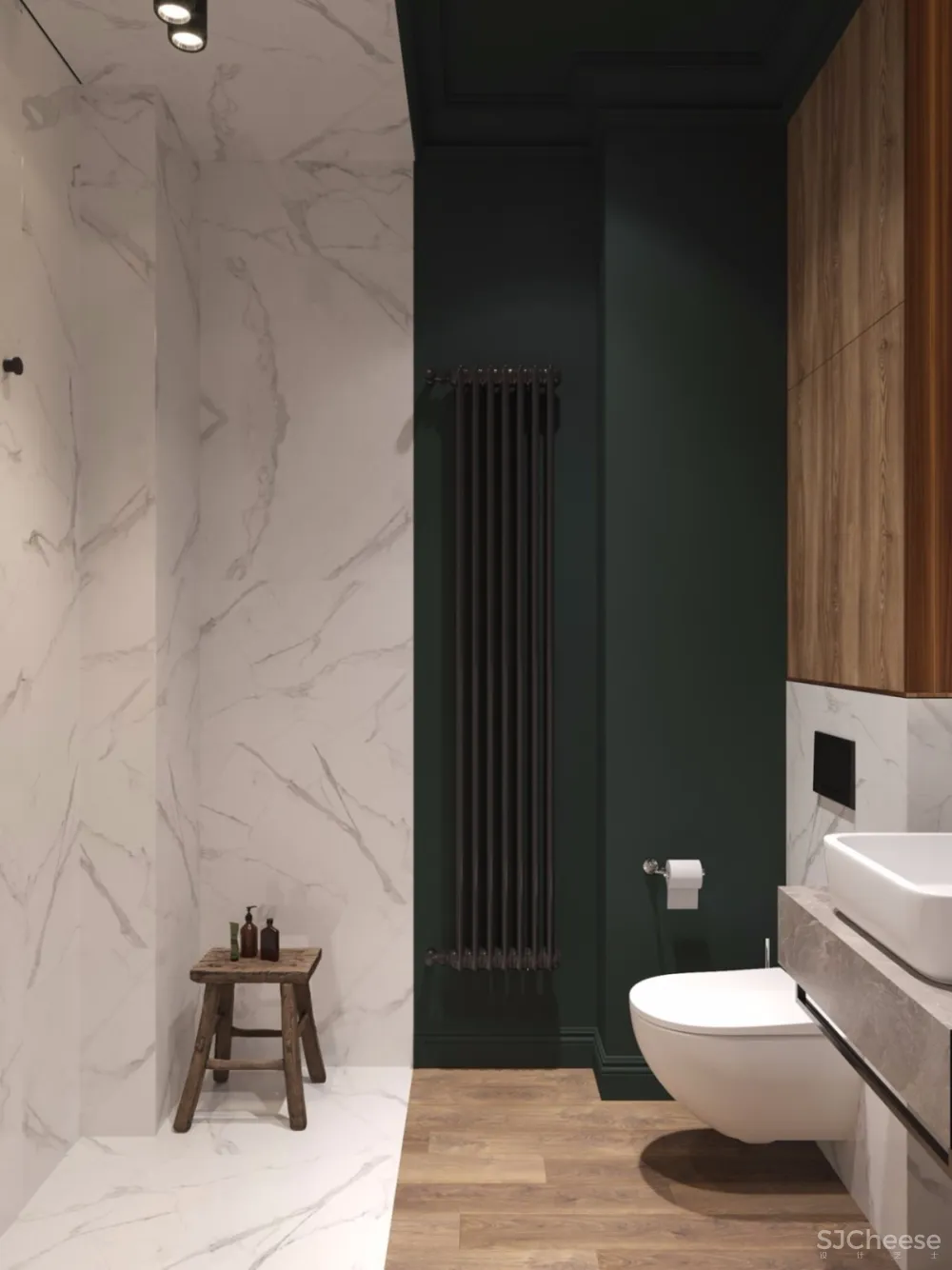 74㎡ 莫兰迪色轻奢风丨要高级就来点绿