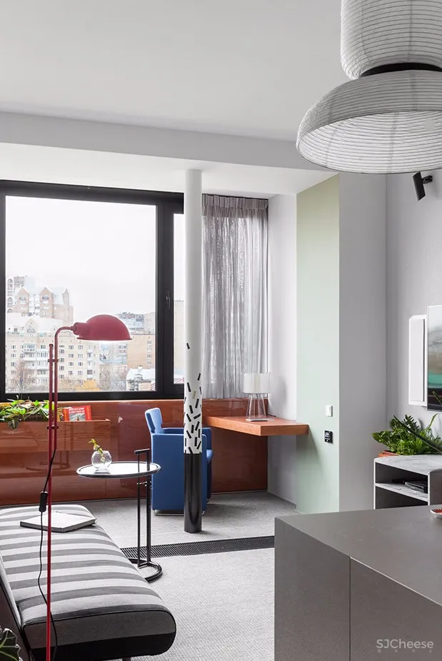 90㎡ 时尚彩色公寓丨家就该这样充满活力 首