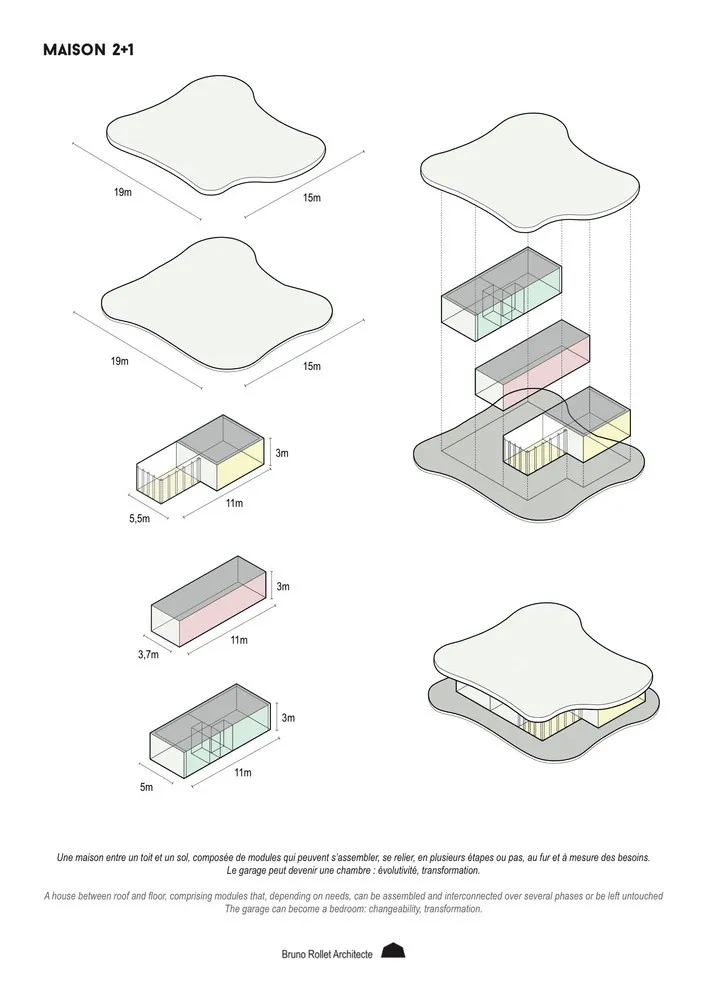 KONEKTI 2+1住宅 / Bruno Rollet Architecte