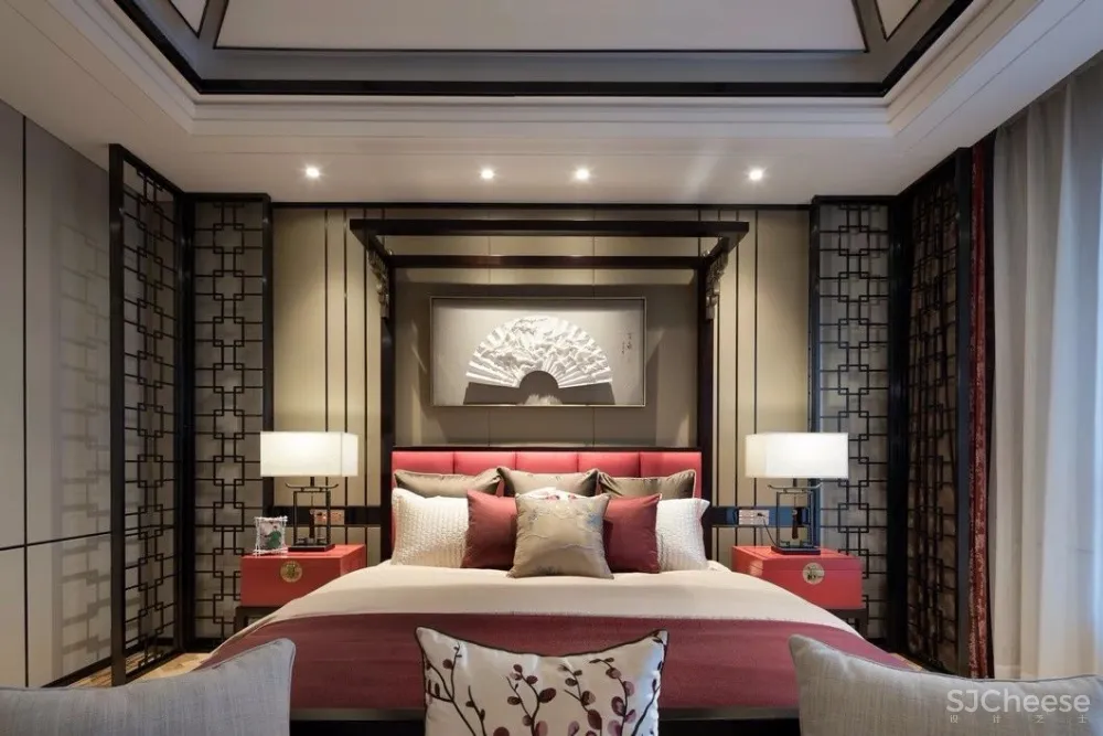 250㎡新中式东方韵味复式别墅样板房设计方案丨美到极致