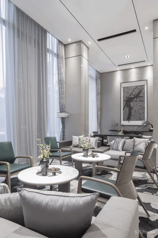 【JMJ设计】1000m²东方美学湛江远洋城售楼部 首