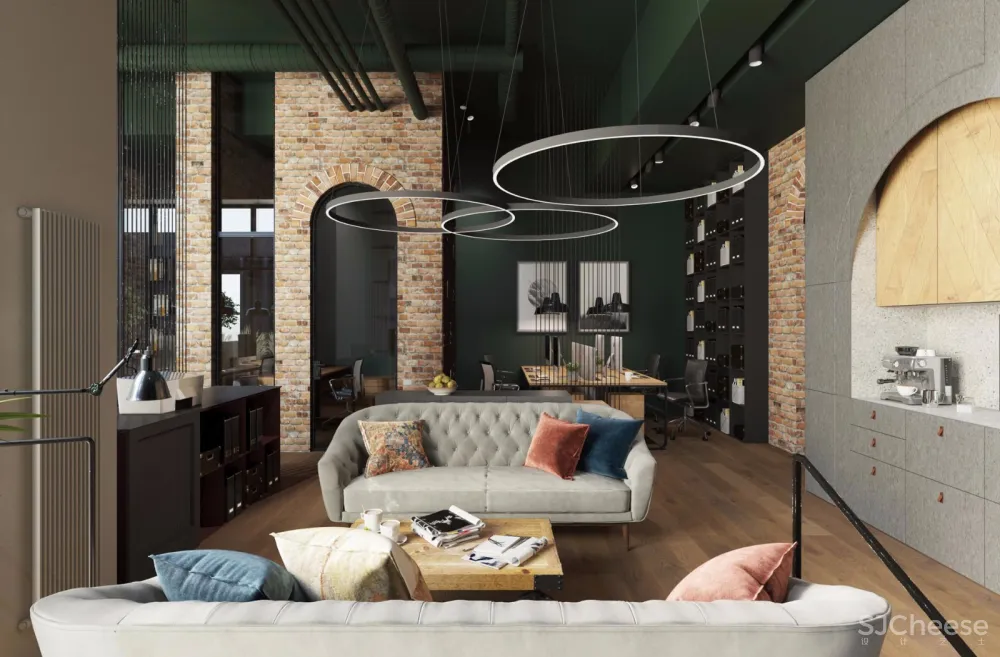 180㎡莫斯科Loft风时尚办公空间 | ze workroom 首