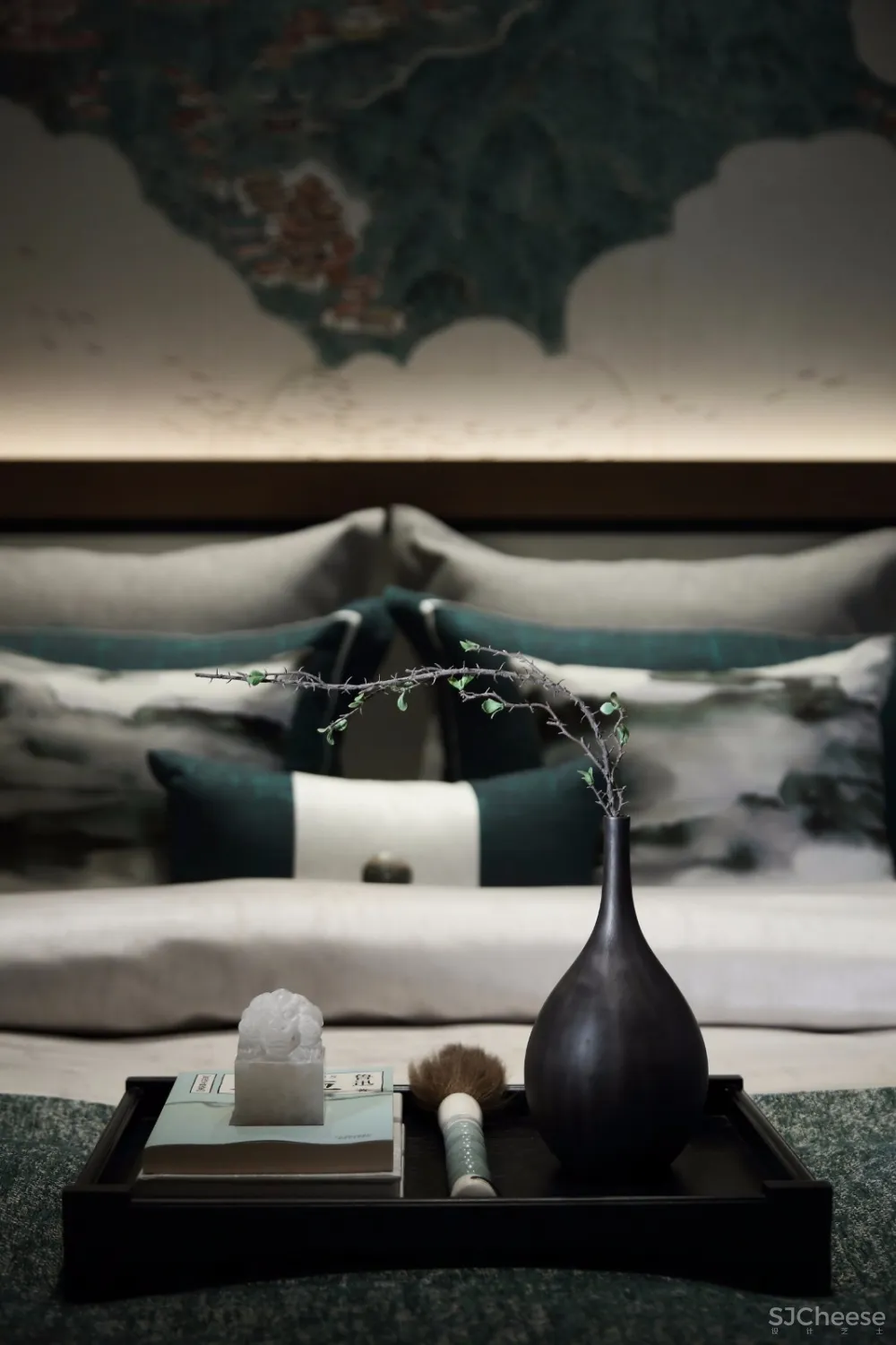 浮生半日悠然,重庆537㎡禅意别墅样板间 | 朗联新作