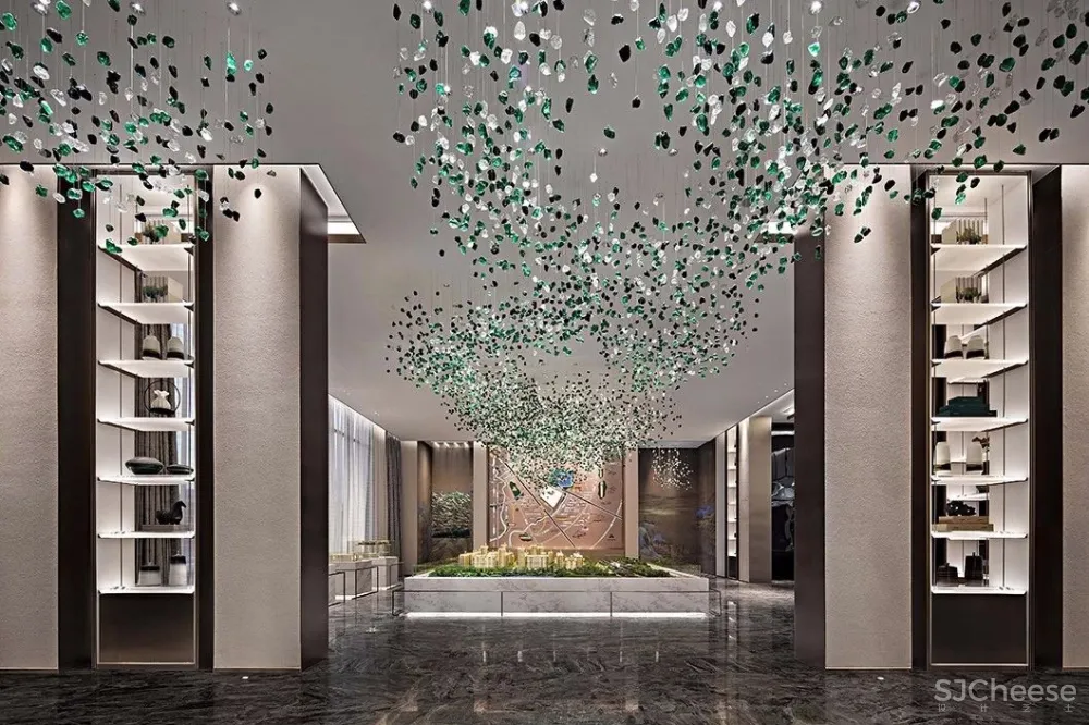 【IDEAL-YLH地产设计】900㎡东方韵味售楼处 | 节能建筑里的艺术世界！