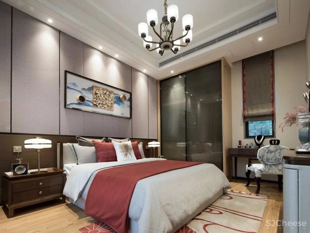 250㎡新中式东方韵味复式别墅样板房设计方案丨美到极致