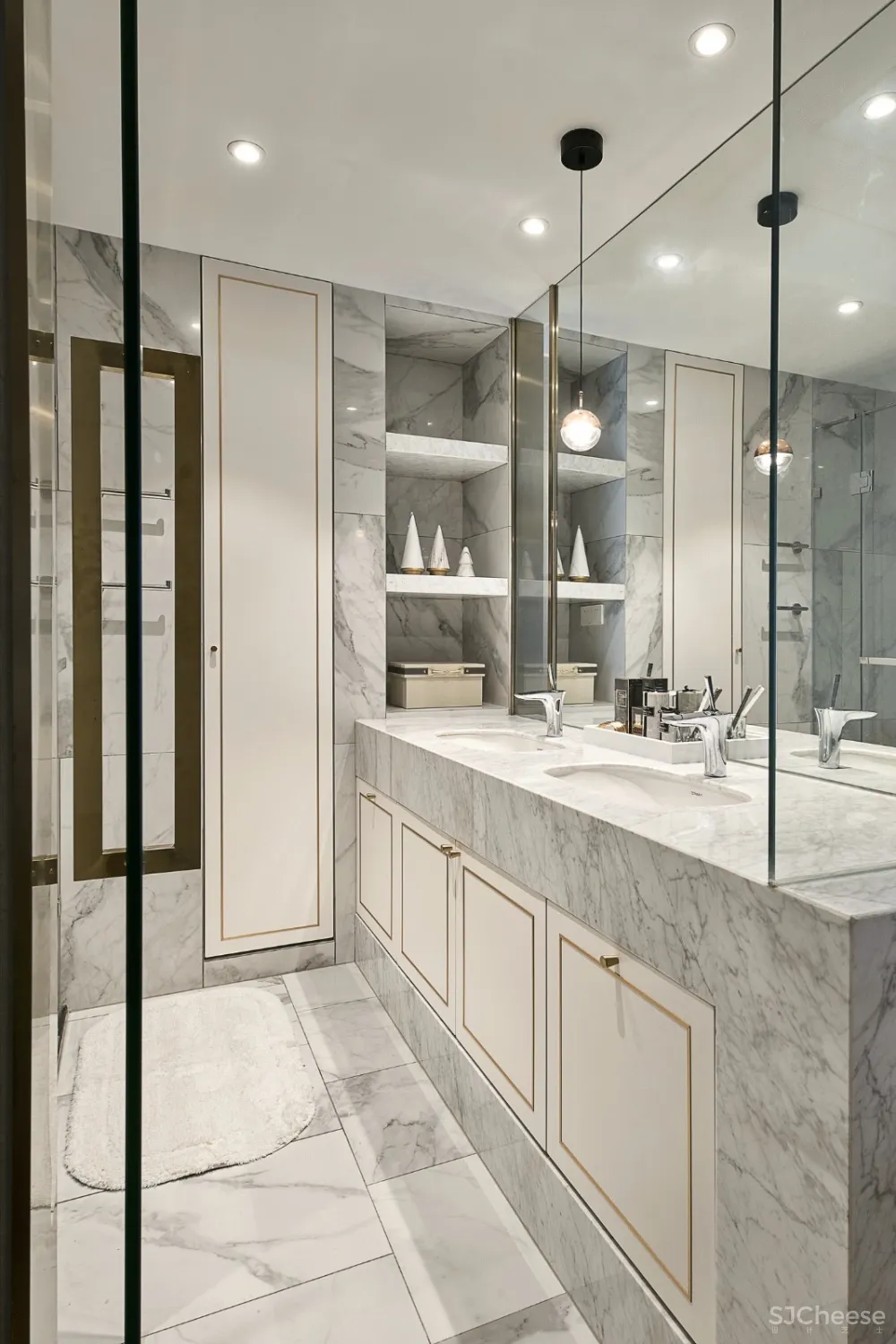 【力设计新作】轻奢美式平层家装设计方案