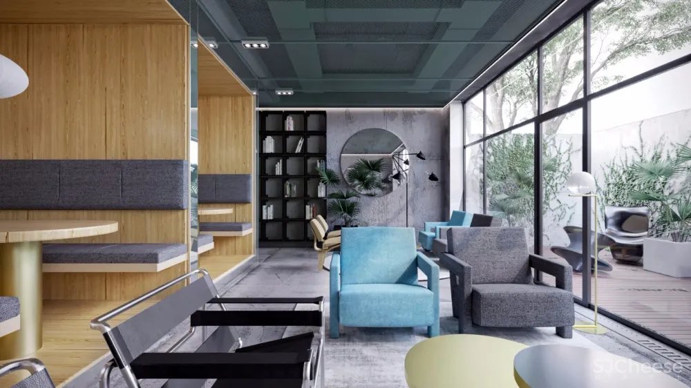 国外时尚学生宿舍公区 | Bogdan Ciocodeica 首