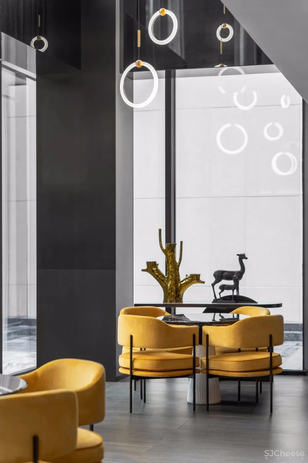 【李益中空间设计】3406平方米西安万科·翡翠国宾销售中心 | 简约、精致、奢华,诠释当代高尚生活品质 首